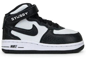 Nike Air Force 1 Mid Stussy Light Bone Black (TD)