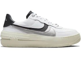 Nike Air Force 1 PLT.AF.ORM White Metallic Silver Black (Women's)