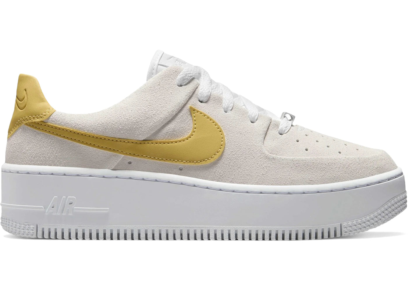 Nike Air Force 1 Sage Low White Infinite Gold (Women's) - vue secondaire A