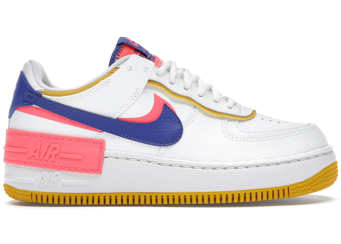 Nike Air Force 1 Low Shadow White Flash Crimson Astronomy Blue (Women's) - vue 360