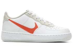 Nike Air Force 1 White Total Orange (GS) - vue 360