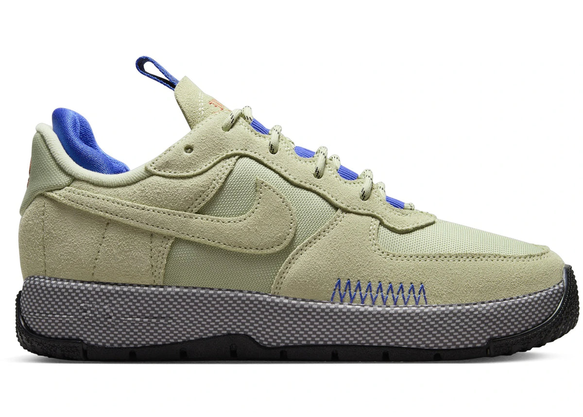 Nike Air Force 1 Wild Olive Aura Aquarius Blue Ashen Slate Racer Blue (Women's) - vue secondaire A