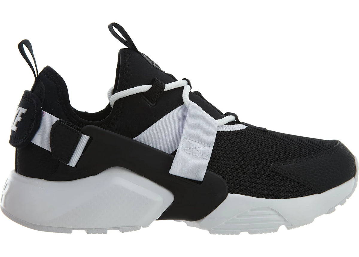 Nike Air Huarache City Low Black Black-White (Women's) - vue secondaire A