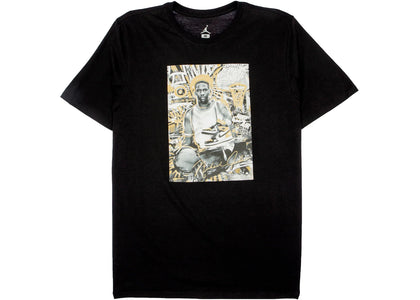 Nike Air Jordan Retro 1 Gold Top 3 Tee Black - sneakers view 2