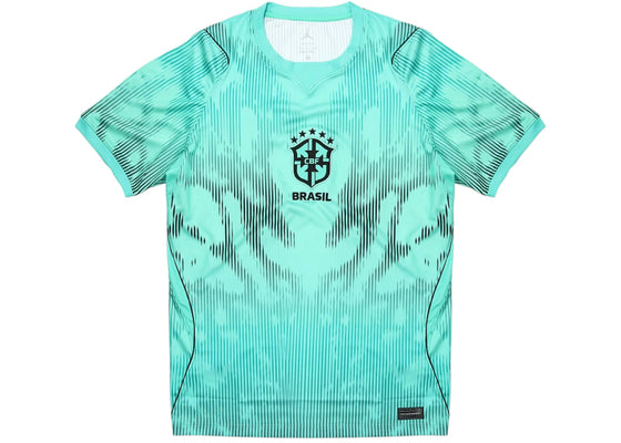 Nike Air Jordan x CBF Brazil Dri-Fit Stadium Goalkeeper Jersey Light Menta/Black