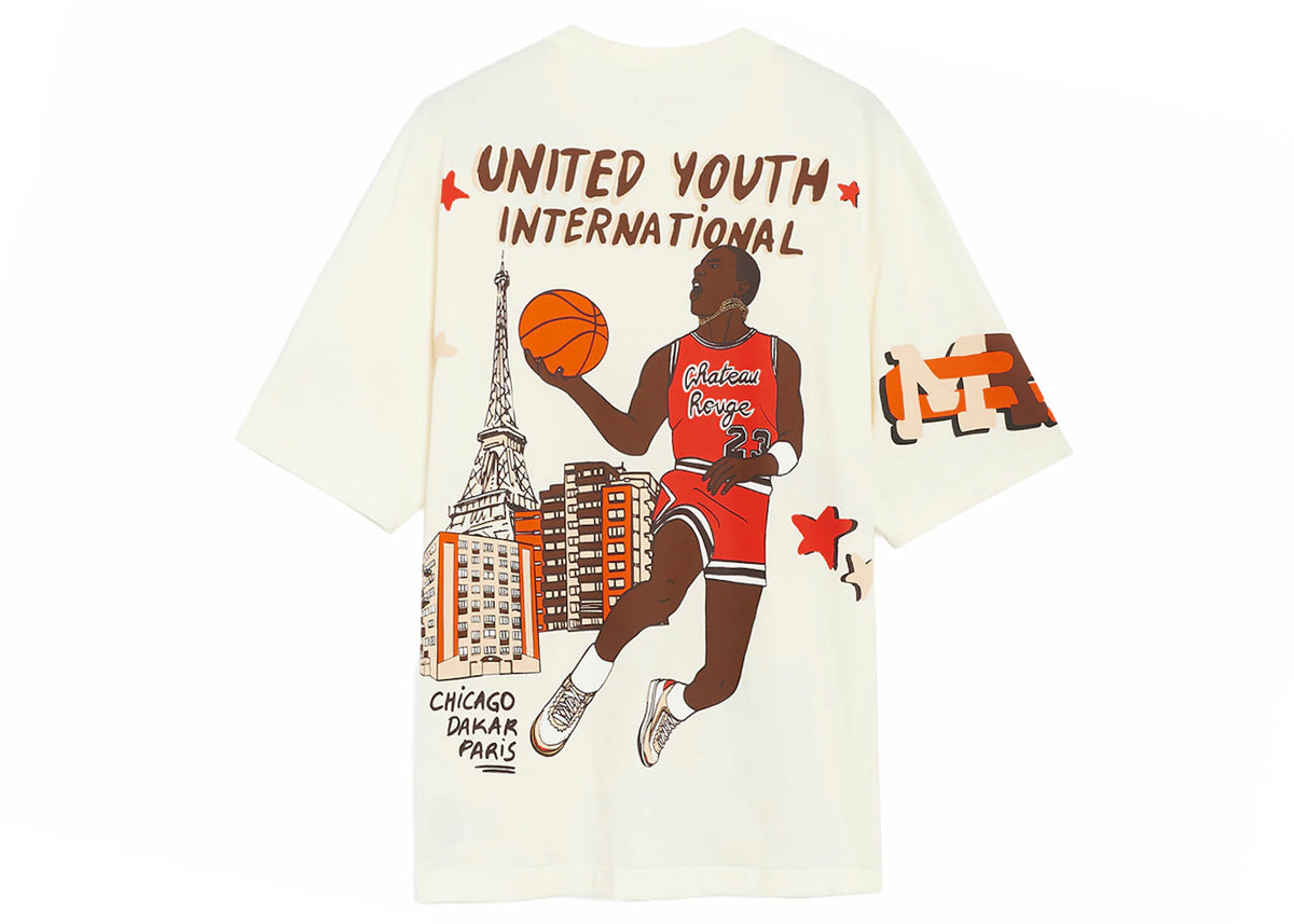 Nike Air Maison Chateau Rouge AJ2 T-shirt Sail - vue secondaire B