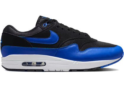 Nike Air Max 1 Essential Black Hyper Royal - authentic Nike sneakers