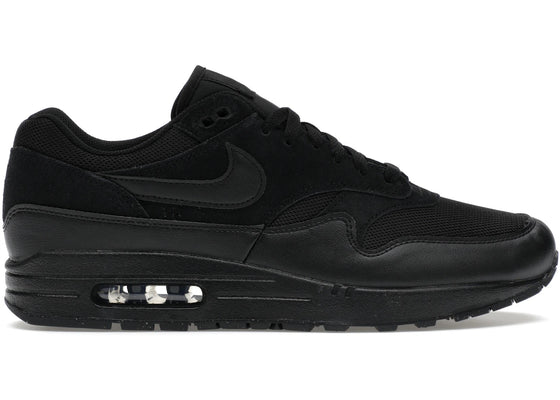 Nike Air Max 1 Essential Triple Black sneakers - authentic streetwear shoes
