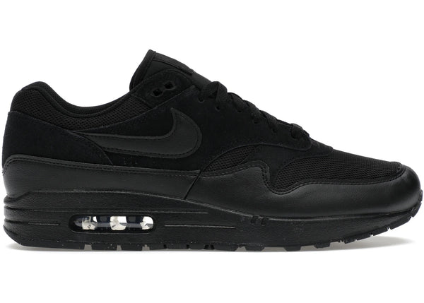 Nike Air Max 1 Essential Triple Black sneakers - authentic streetwear shoes