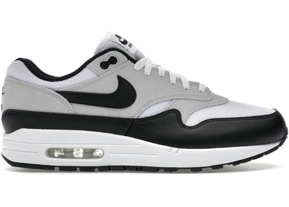Nike Air Max 1 Essential White Pure Platinum Black sneakers - authentic Nike shoes