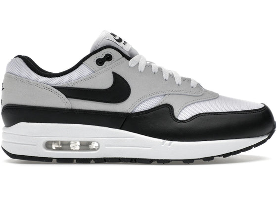 Nike Air Max 1 Essential White Pure Platinum Black sneakers - authentic Nike shoes