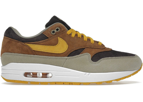 Nike Air Max 1 PRM Duck Pecan Yellow Ochre sneakers - authentic streetwear shoes