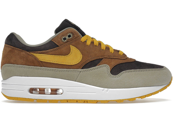 Nike Air Max 1 PRM Duck Pecan Yellow Ochre sneakers - authentic streetwear shoes