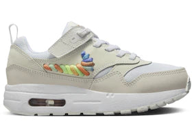 Nike Air Max 1 SE EasyOn White Summit White Terra Blush Multi-Color (PS) - authentic Nike sneakers