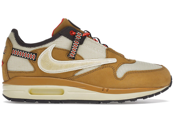 Nike Air Max 1 Travis Scott Cactus Jack Wheat Lemon Drop sneakers - authentic streetwear shoes