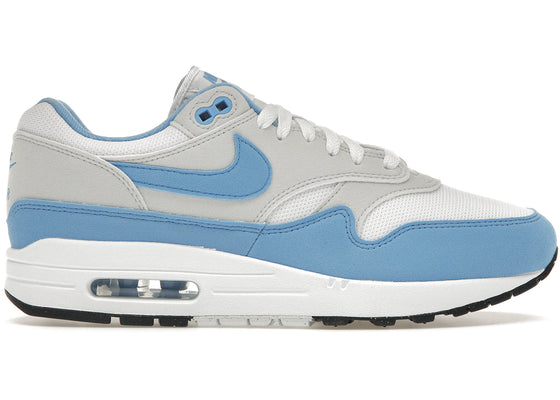Nike Air Max 1 White University Blue sneakers - authentic streetwear shoes