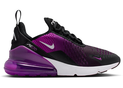 Nike Air Max 270 Black Vivid Purple (GS) - authentic Nike sneakers
