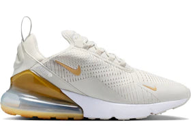 Nike Air Max 270 Light Bone Metallic Gold (Women's) - vue 360
