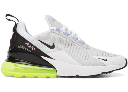 Nike Air Max 270 Pure Platinum Volt (Women's) - authentic Nike sneakers