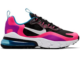 Nike Air Max 270 React Black Hyper Pink Vivid Purple (GS) - vue 360