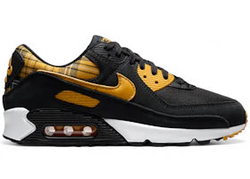 Nike Air Max 90 Black Yellow Ochre Plaid (Women's)