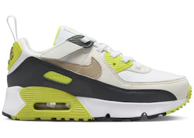 Nike Air Max 90 EasyOn White Cyber Dark Smoke Grey Khaki (PS)