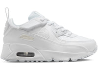 Nike Air Max 90 EasyOn White Metallic Silver (PS)