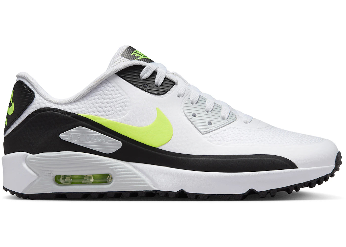 Nike Air Max 90 Golf White Hot Lime - vue 360