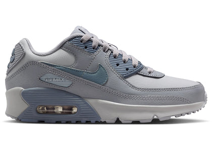 Nike Air Max 90 LTR Wolf Grey Stealth Armory Blue (GS) - authentic Nike sneakers