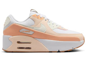 Nike Air Max 90 LV8 White Barely Orange Orange Chalk Sail (Women's)