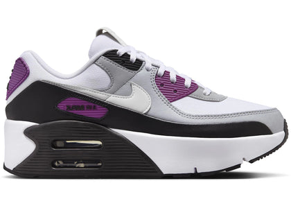 Nike Air Max 90 LV8 White Bold Berry Wolf Grey Photon Dust (Women's) - authentic Nike sneakers