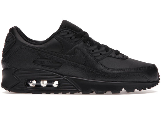 Nike Air Max 90 Leather Triple Black sneakers - authentic streetwear shoes