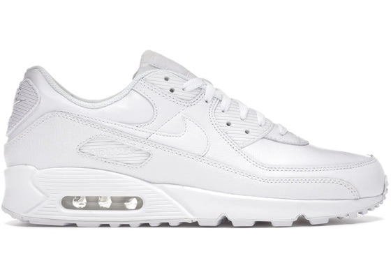 Nike Air Max 90 Leather Triple White sneakers - authentic streetwear shoes