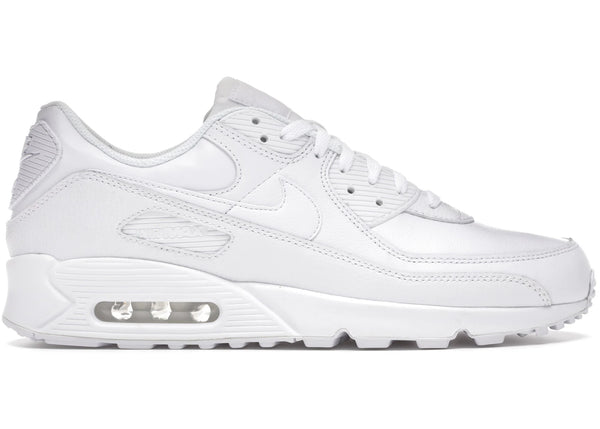 Nike Air Max 90 Leather Triple White sneakers - authentic streetwear shoes