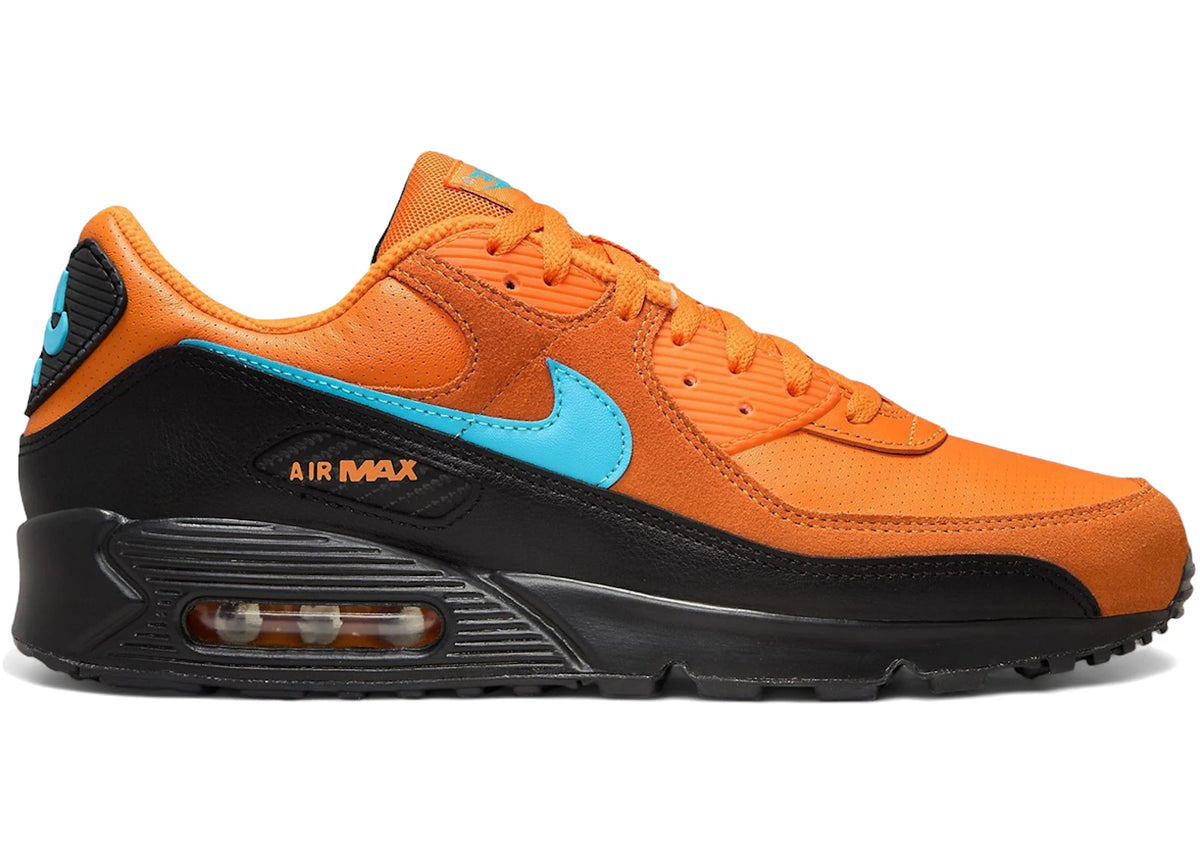 Nike Air Max 90 Mandarin Blue Fury - vue secondaire A
