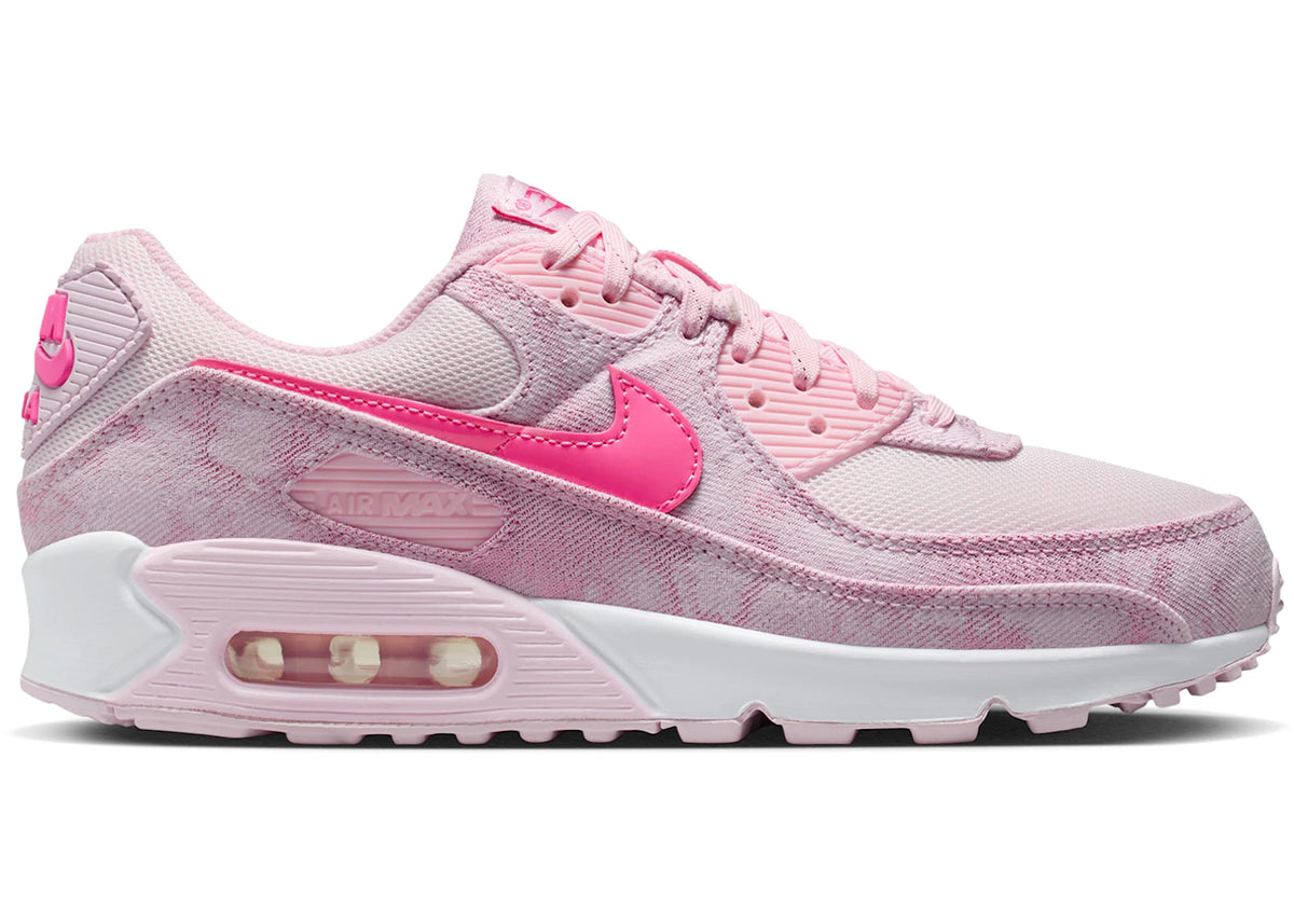 Nike Air Max 90 Pink Denim (für d'Fraue) - vue 360
