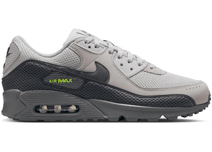 Nike Air Max 90 Premium Light Smoke Grey Volt - authentic Nike sneakers