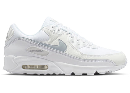Nike Air Max 90 Premium White Metallic Silver Reflective - authentic Nike sneakers