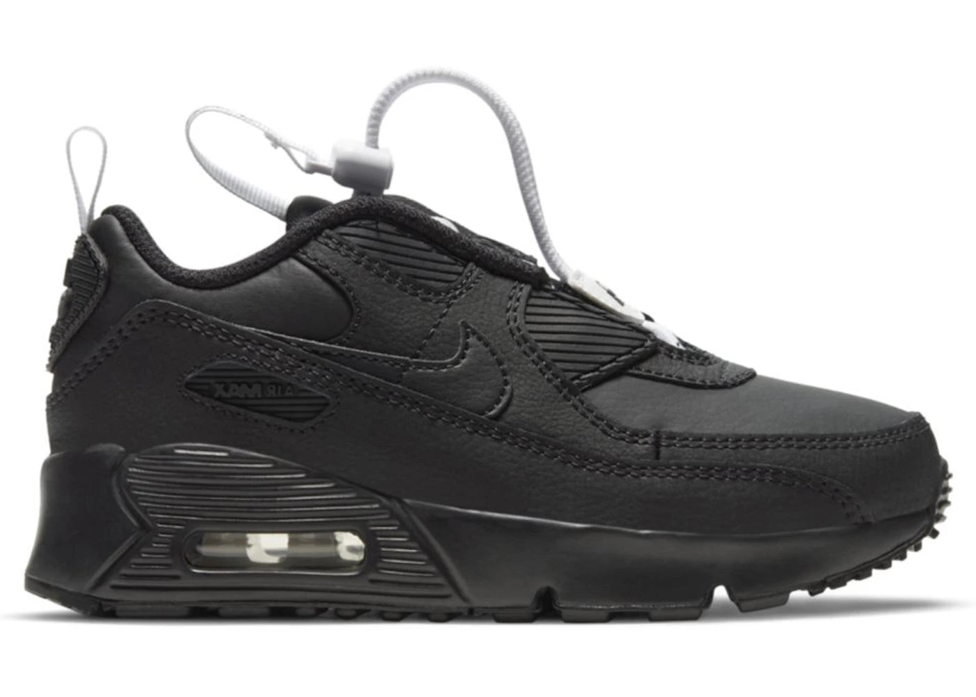 Nike Air Max 90 Toggle Triple Black (PS) - vue secondaire A