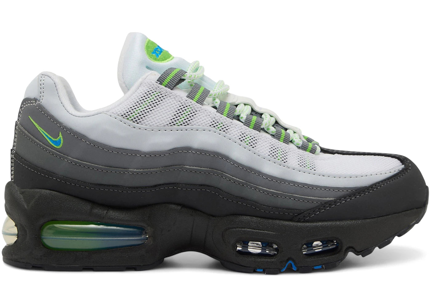 Nike Air Max 95 Big Bubble Green Apple - vue 360