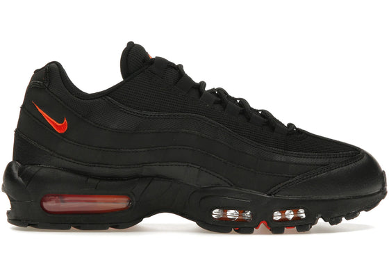 Nike Air Max 95 Black Red Orange sneakers - authentic streetwear shoes