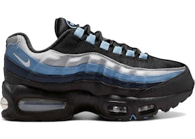 Nike Air Max 95 Black Smoke Grey Work Blue (GS) - vue 360