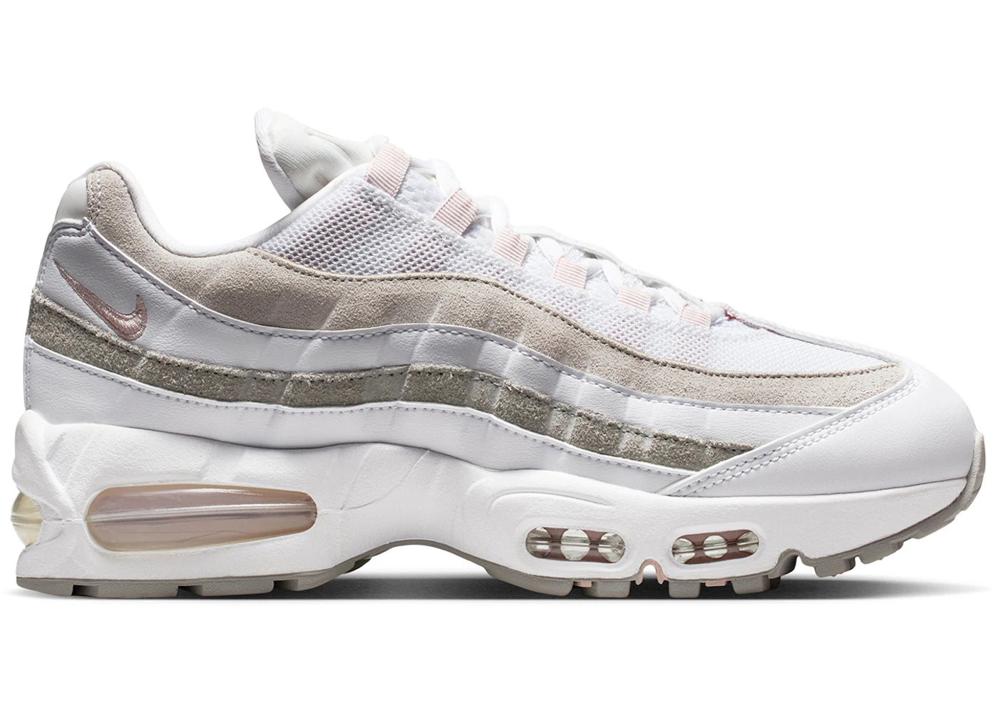 Nike Air Max 95 OG Big Bubble White Pearl Grey (Women's) - vue 360