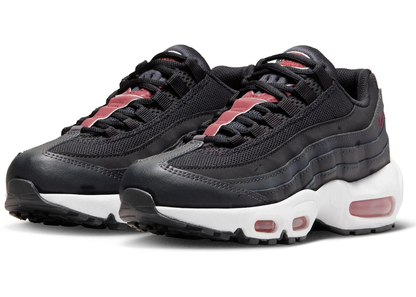 Nike Air Max 95 Recraft Anthracite Team Red (GS) - vue secondaire B