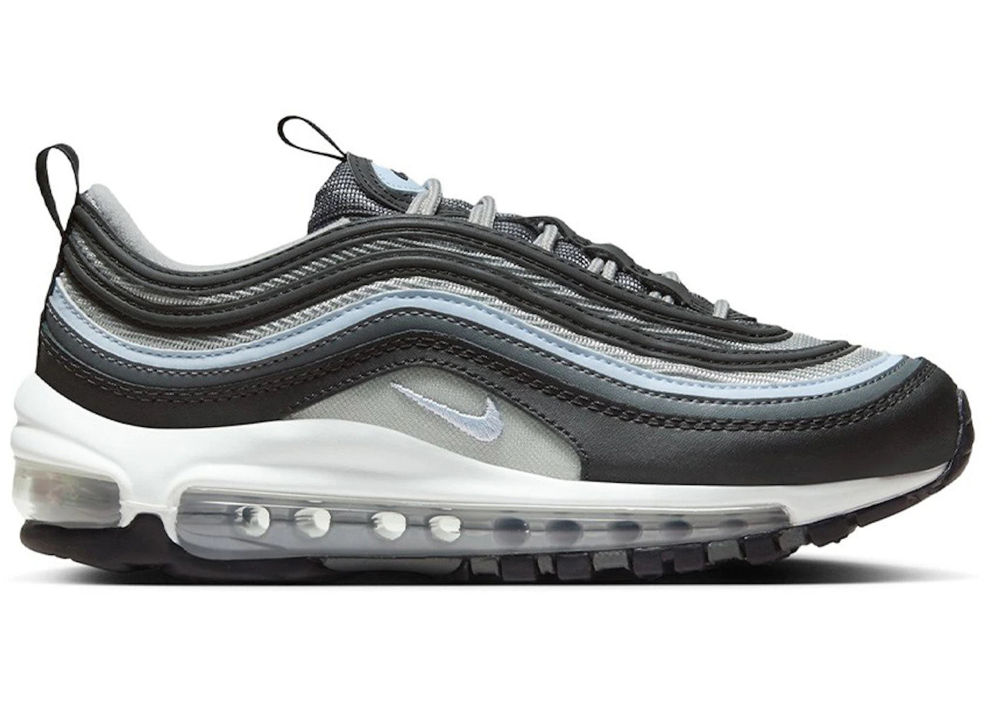 Nike Air Max 97 Black Blue Tint (GS) - vue 360