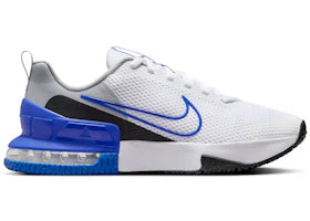 Nike Air Max Alpha Trainer 6 White Light Smoke Grey Black Hyper Royal - authentic Nike sneakers