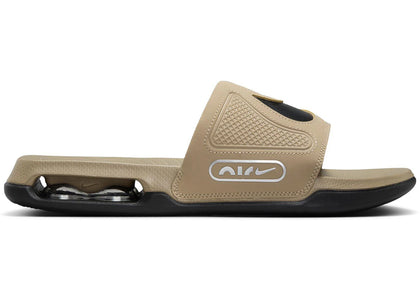 Nike Air Max Cirro Slide Khaki Metallic Silver Black - authentic Nike sneakers