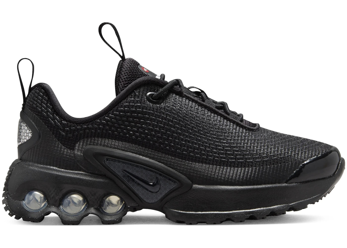 Nike Air Max Dn Black Metallic Dark Grey (PS) - vue 360