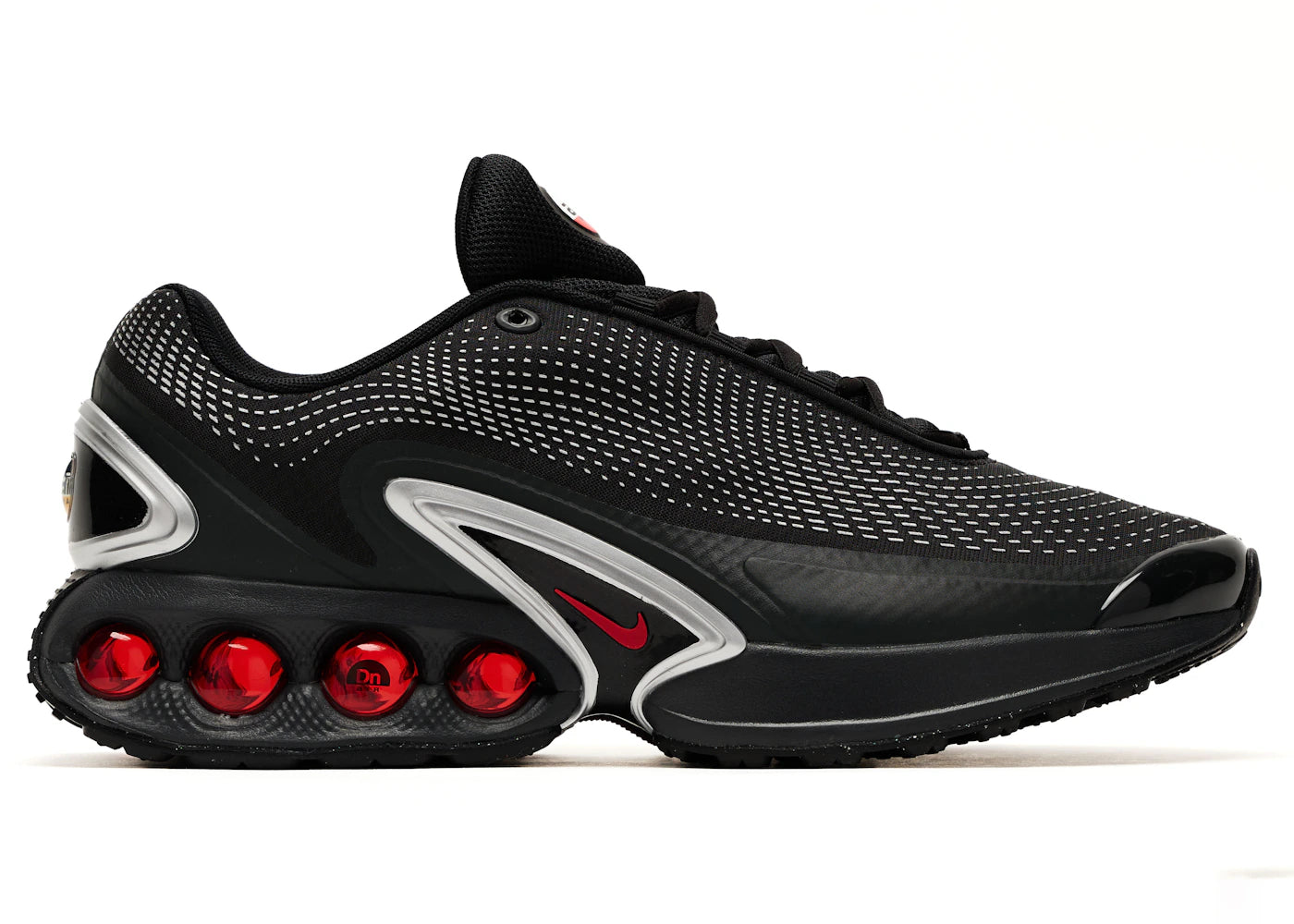 Nike Air Max Dn Black Metallic Silver Red - vue 360