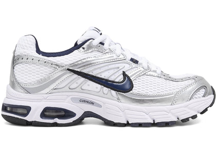 Nike Air Max Moto 2K White Navy Metallic Silver (Women's) - authentic Nike sneakers